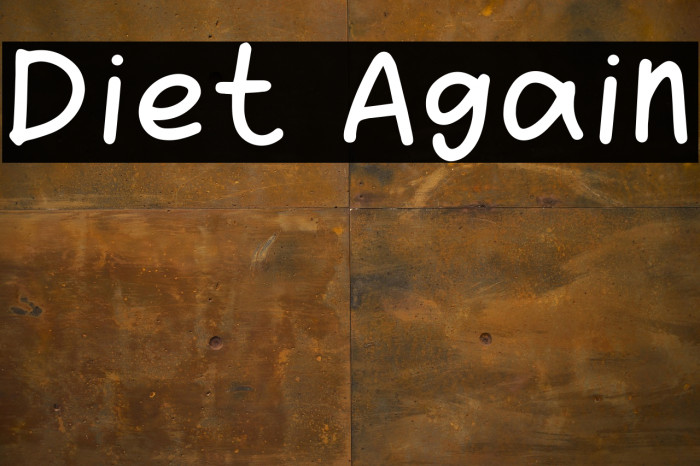 Diet Again Example 2