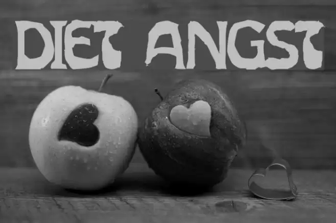 Diet Angst Font examples