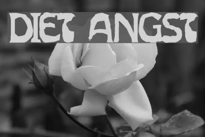 Diet Angst Font examples