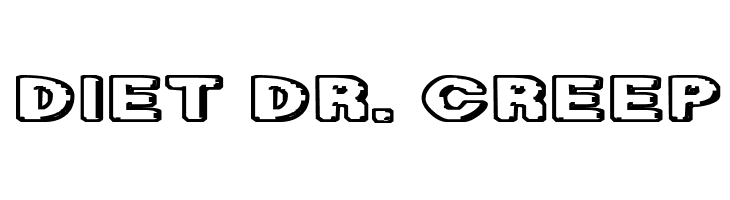 Diet Dr. Creep Шрифта