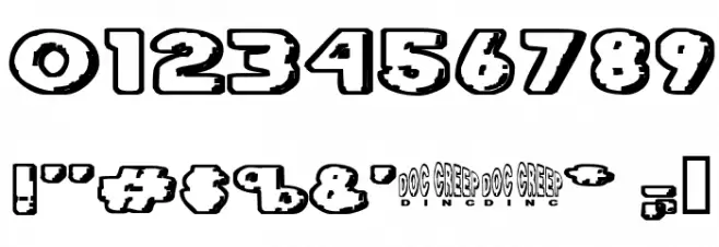 Diet Dr. Creep Font OTHER CHARS