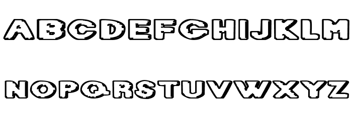 Diet Dr. Creep Font LOWERCASE