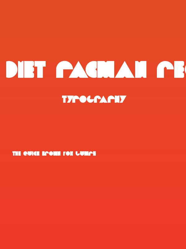 Diet PacMan Regular Poster