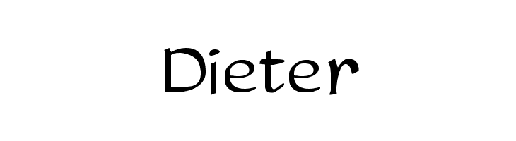 Dieter  font caratteri gratis