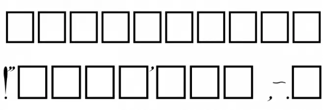 DieterCaps Font OTHER CHARS