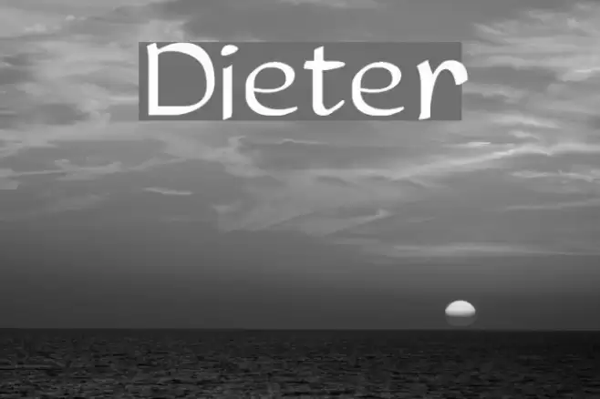 Dieter Font examples