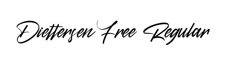 Diettersen Free Regular  नि: शुल्क फ़ॉन्ट्स डाउनलोड