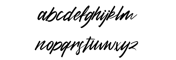 Diettersen Free Regular Font LOWERCASE
