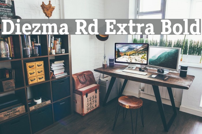 Diezma Rd Extra Bold Font examples
