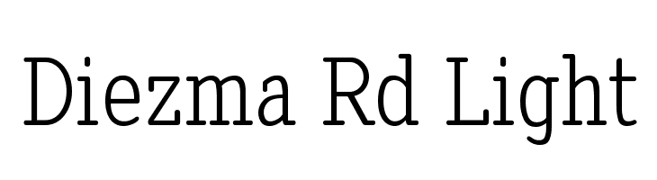 Diezma Rd Light Font