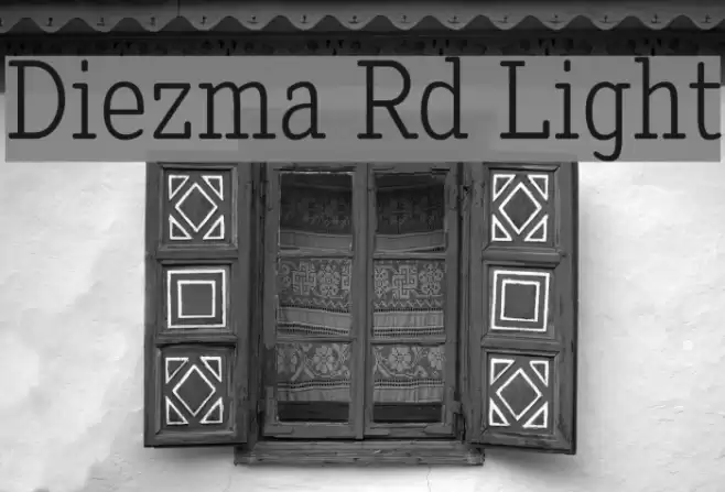 Diezma Rd Light Font examples