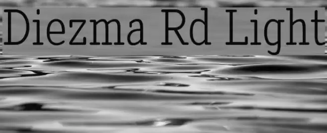 Diezma Rd Light Font examples