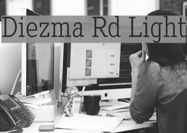 Diezma Rd Light Font examples