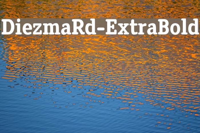 DiezmaRd-ExtraBold Font examples