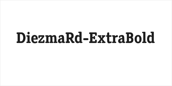DiezmaRd-ExtraBold Logo