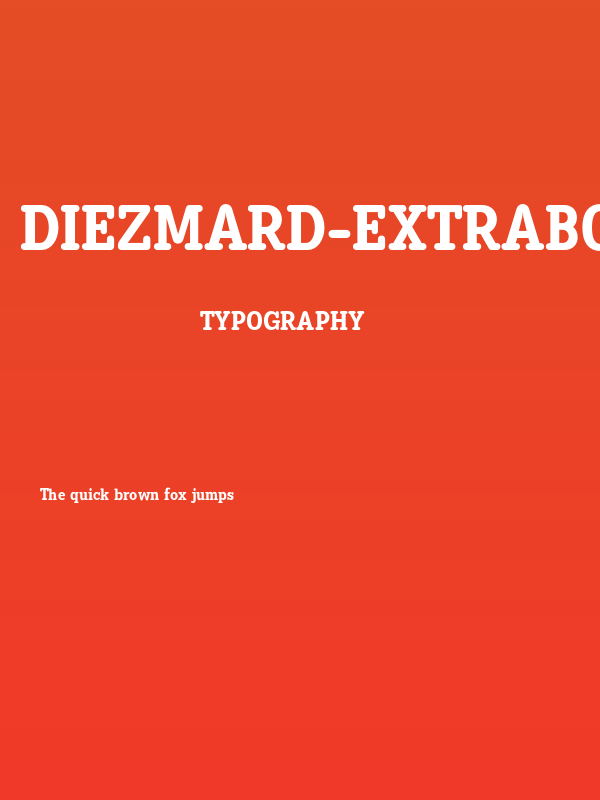 DiezmaRd-ExtraBold Poster