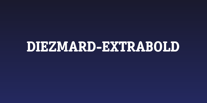 DiezmaRd-ExtraBold Social Header