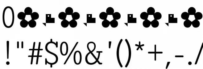 DiezmaRd-Light Font OTHER CHARS