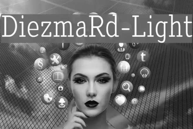 DiezmaRd-Light Font examples