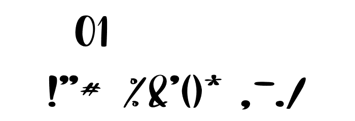 Different - Personal Use Font OTHER CHARS