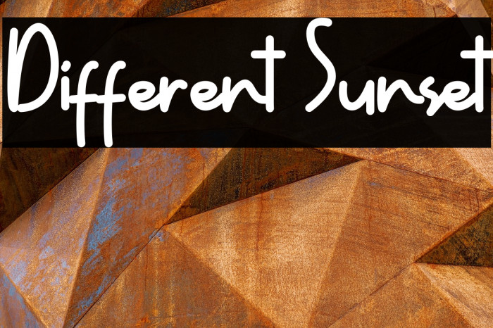 Different Sunset Example 3