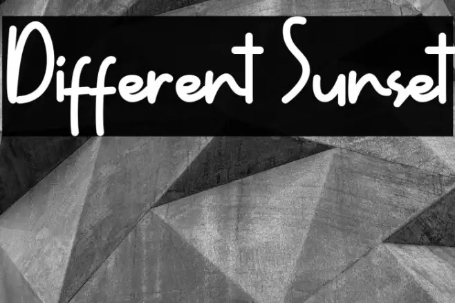 Different Sunset Example 3