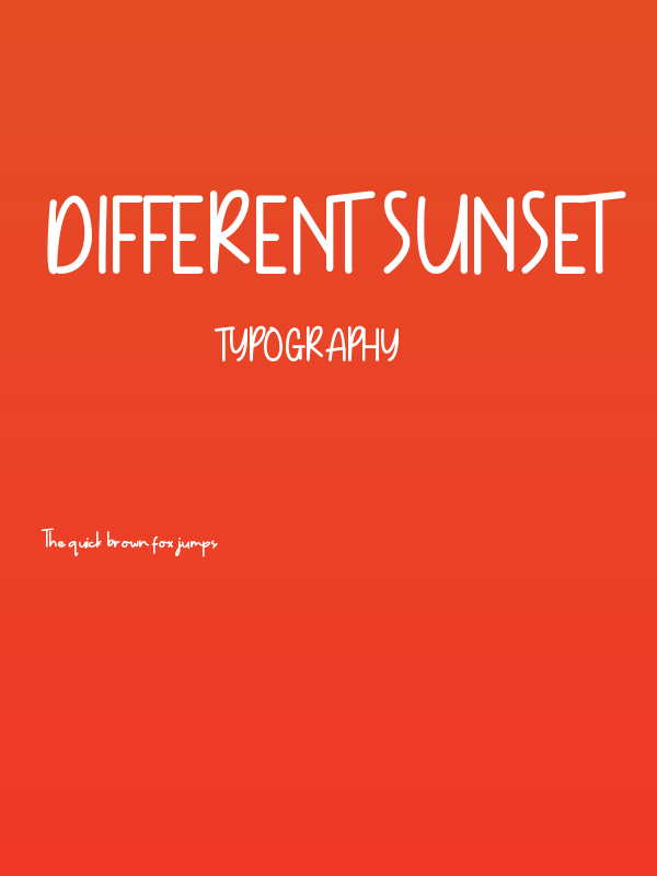 Different Sunset Poster