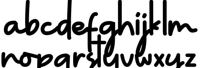 Different Sunset Font LOWERCASE