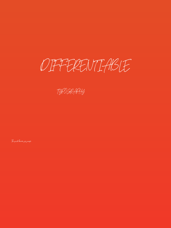 Differentiable Poster