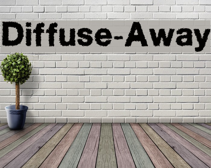 Diffuse-Away Schriftart examples