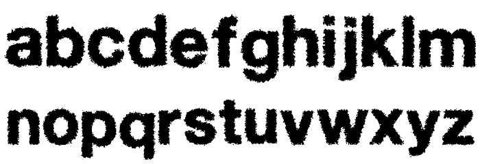 Diffuse-Away Schriftart Kleinbuchstaben