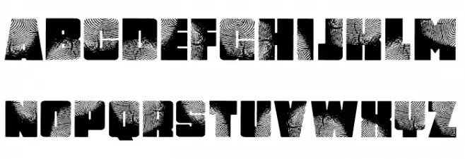 DigItAl FingerpRINT Regular Polices MAJUSCULES