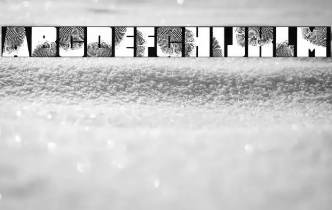 DigItAl FingerpRINT Regular Font examples