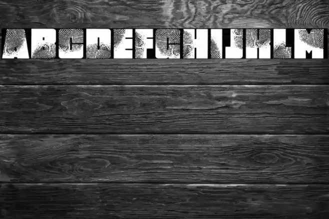 DigItAl FingerpRINT Regular Font examples