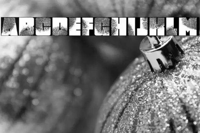 DigItAl FingerpRINT Regular Font examples