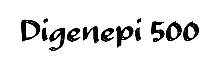 Digenepi 500  免费字体下载