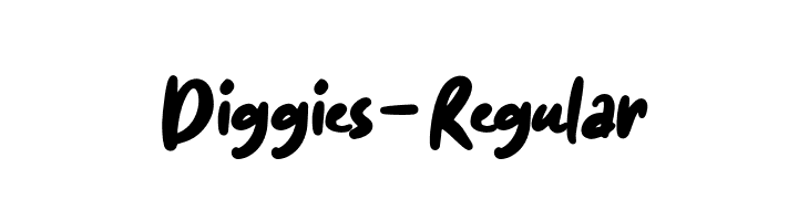 Diggies-Regular  नि: शुल्क फ़ॉन्ट्स डाउनलोड