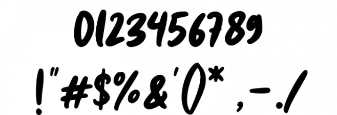 Diggies Regular Font OTHER CHARS