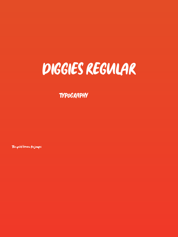 Diggies Regular Poster
