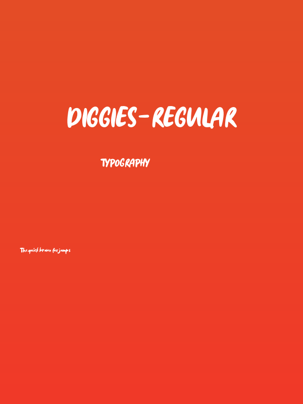 Diggies-Regular Poster