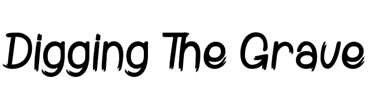 Digging The Grave  Free Fonts Download