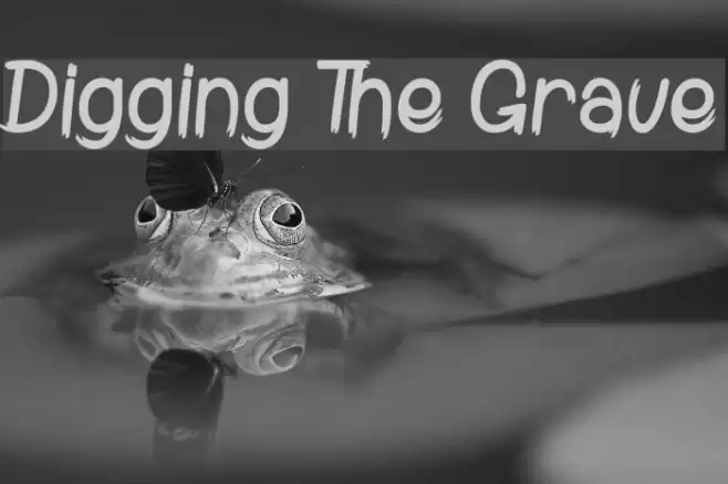 Digging The Grave Font examples