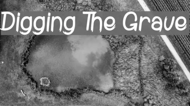 Digging The Grave Font examples
