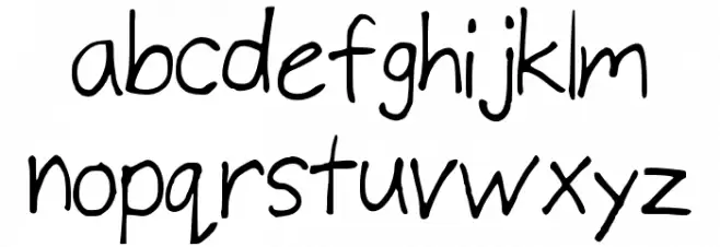 Diggity 字体 小写