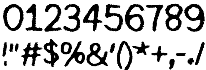 Digi Ziggy Font OTHER CHARS