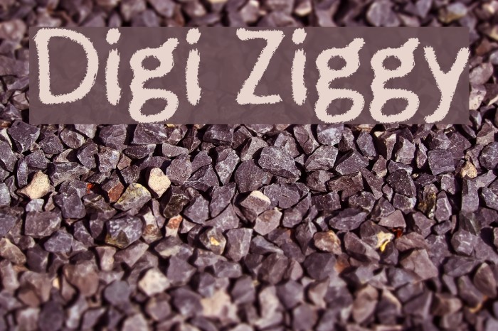 Digi Ziggy Font examples