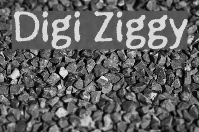 Digi Ziggy フォント examples