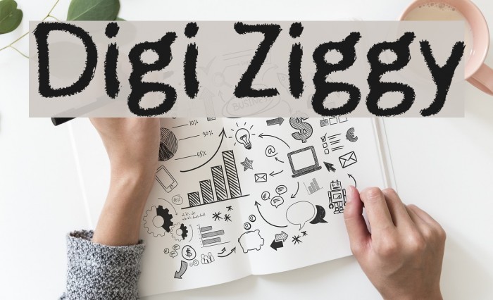 Digi Ziggy Font examples