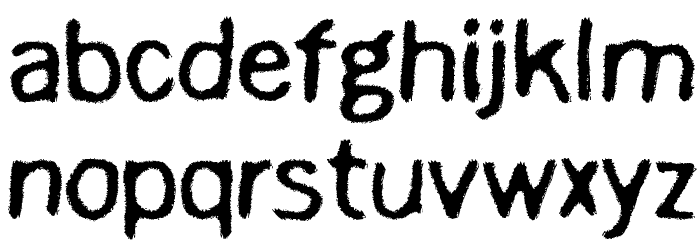 Digi Ziggy Font LOWERCASE