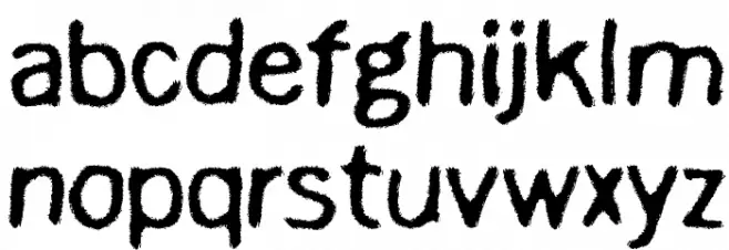 Digi Ziggy フォント 小文字